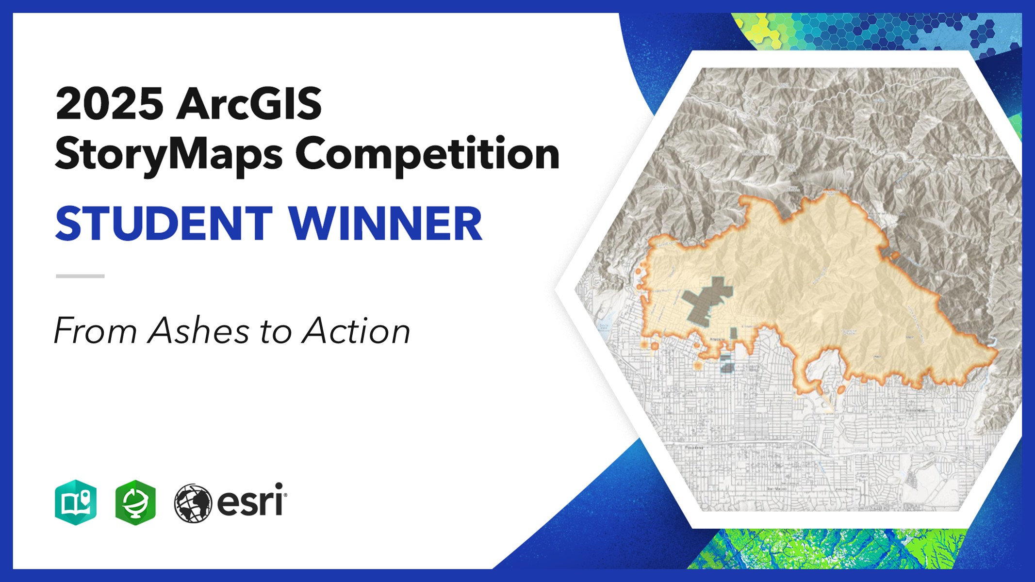 2025 ArcGIS StoryMaps Student Winner badge